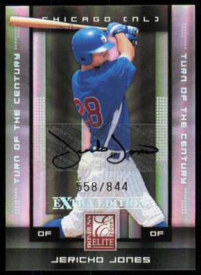 2008 Donruss Elite Extra Edition Turn of the Century Jericho Jones Auto /844 #48