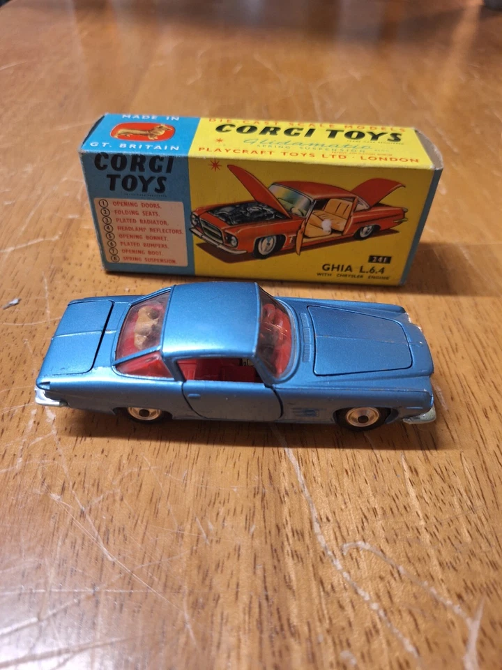 Corgi Toys 241 GHIA L.6.4 (1963-69).Origiinal Box. — 第 2/4 张图片