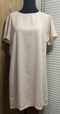 Lulus Pink chiffon shift dress SZ M NWT