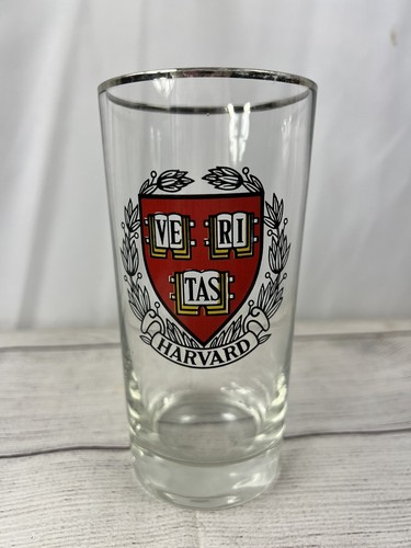 Harvard University Vintage Trinkgläser Veritas 4er Set Wappen Wappen - Bild 1 von 11