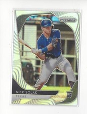 2020 Panini Prizm Prizms Silver #232 Nick Solak RC Rookie Rangers