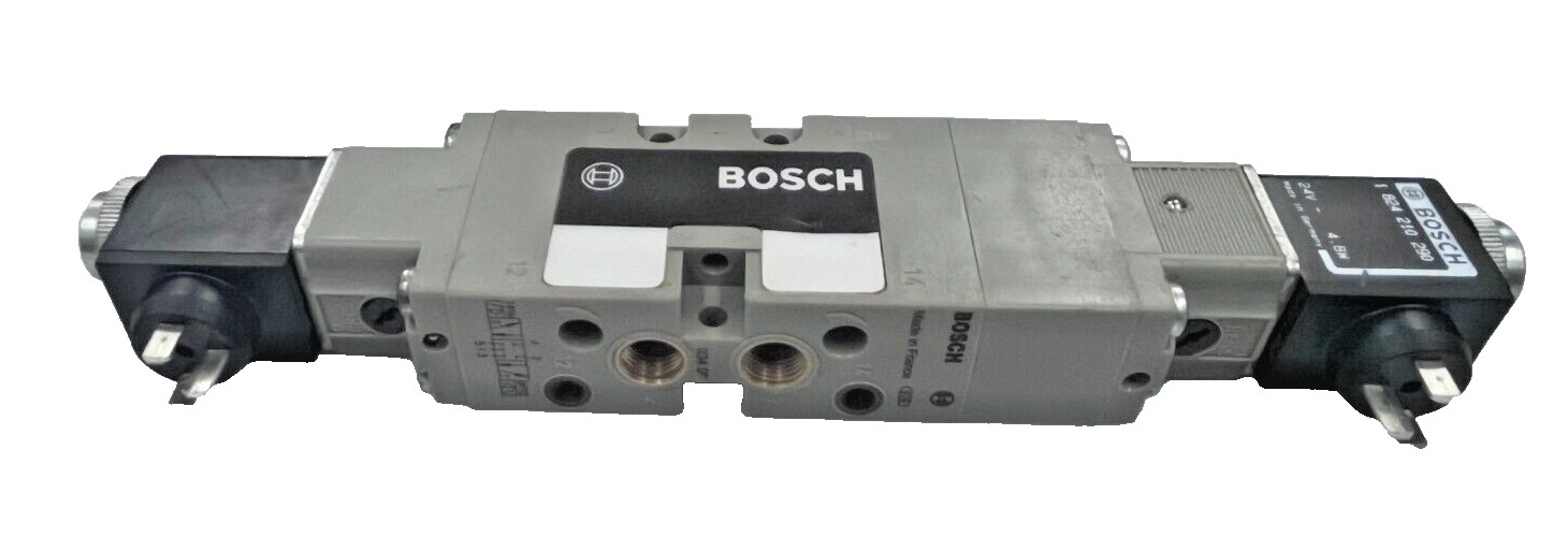Bosch 0820034023 5 Way 3 posn. CC Pneumatic Solenoid Valve 1/8" 24V DC