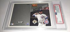 1993 Triple Play Action Baseball Game Card #4 Ryne Sandberg Card PSA 7 Pop 1