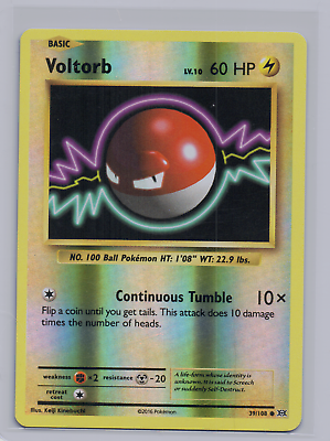  Pokemon - Voltorb (39/108) - XY Evolutions - Reverse Holo :  Toys & Games