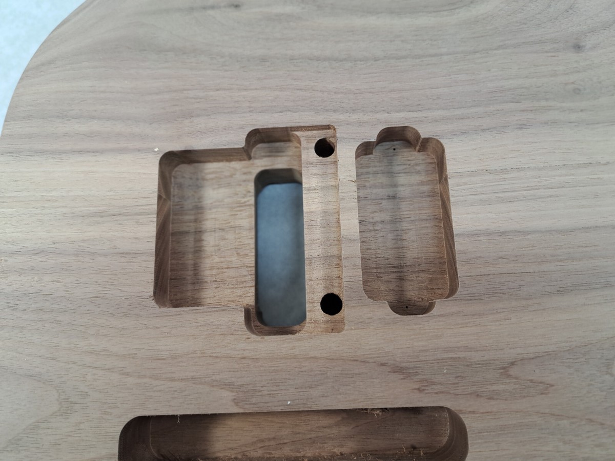 Walnut Hxx body - Tele - for Fender Strat Stratocaster neck Floyd