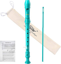 Soprano Recorder Instrument for Kids Beginner, German Fingering C Key Recorder 