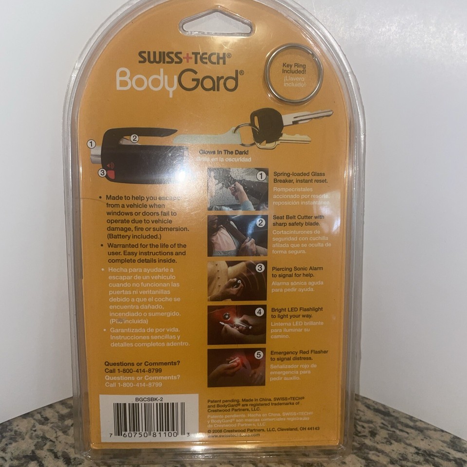 Swiss+Tech ST81005 Black 5-in-1 BodyGuard Auto Emergency Escape Tool | eBay