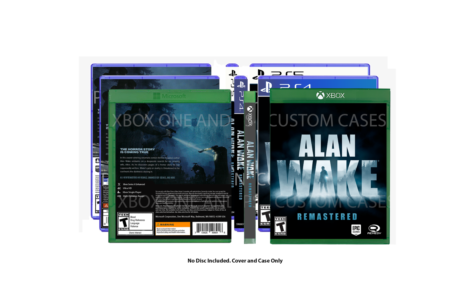 Alan Wake Remastered PS5 Custom PS1 Inspired Case 