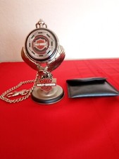 1998 Franklin Mint Harley Davidson Pocket Watch w/ Chain Stand