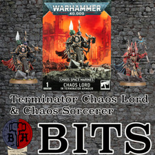 Warhammer 40K Chaos Lord Sorcerer Lord in Terminator Armor BITS Games Workshop