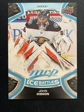 21-22 UD MVP Hockey Ice Battles Blue 206 John Gibson