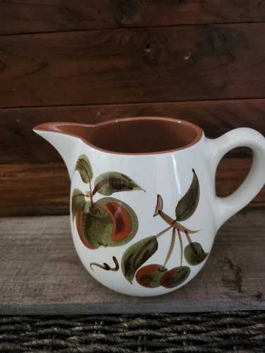 Vintage Stangl Pottery Orchard Song Pattern Large Pitcher
