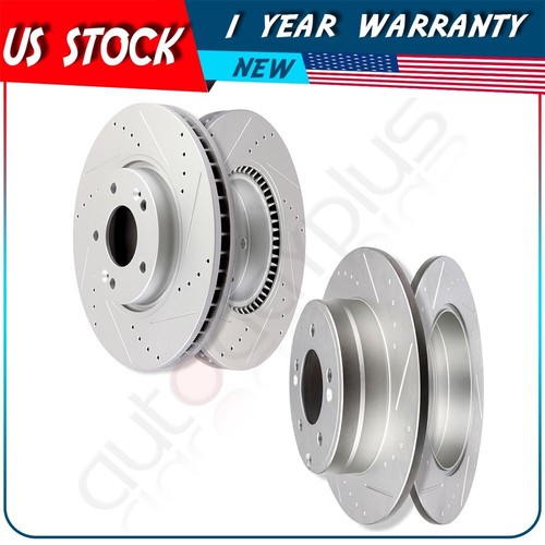 Front Rear Brake Rotors For 2005 20062015 Hyundai Sonata 20112013 Kia