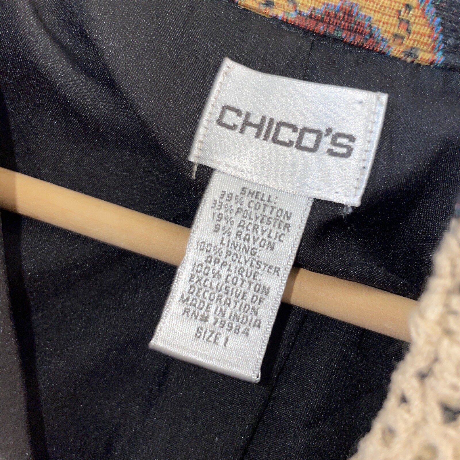 Chico's Shacket Jacket Patchwork Tapestry Paisley… - image 3