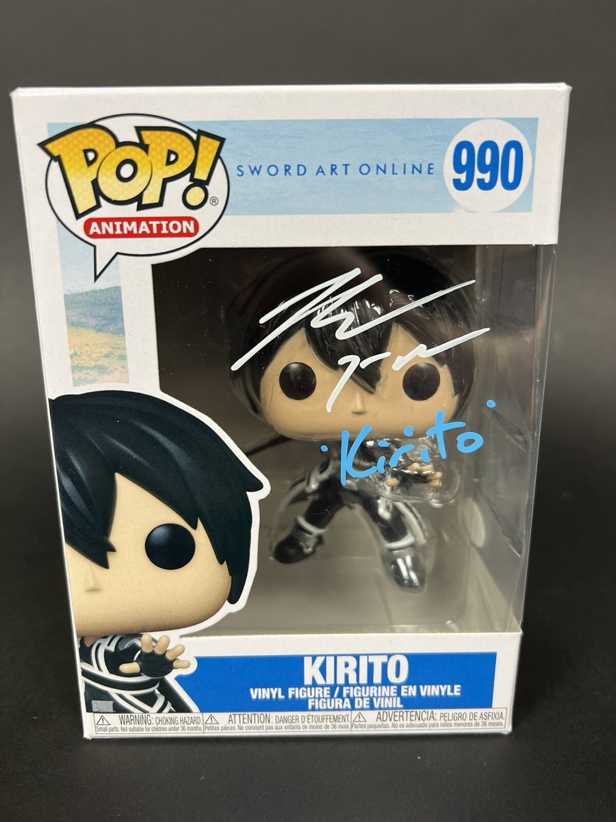 Bryce Papenbrook Signed Kirito Sword Art Online Funko Pop