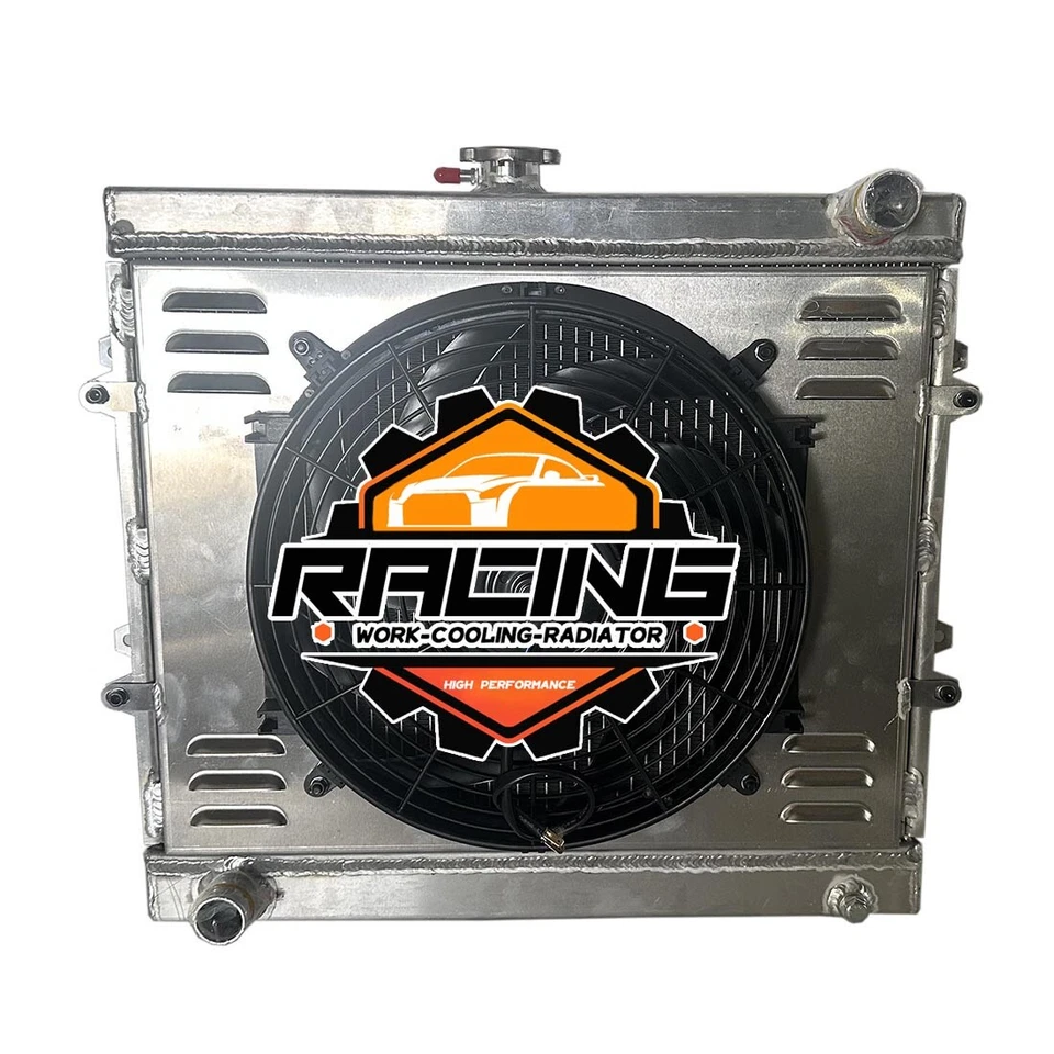 For 1984-1995 Toyota Pickup DLX 4 Runner SR5 2.4L Radiator+Shroud Fan+Relay kit - Imagem 4 de 4