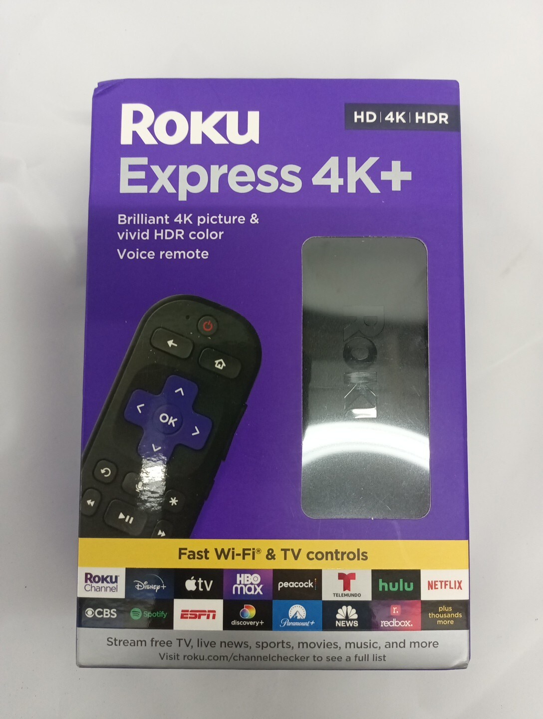 Open Box Roku Express 4K+ 2021 Streaming Media Player HD/4K/HDR