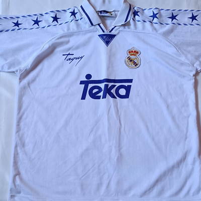 レアル・マドリード ユニフォーム KELME TEKA ホワイト ヴィンテージ VINTAGE FC REAL MADRID 1994/1996 FOOTBALL SOCCER SHIRT TEKA made