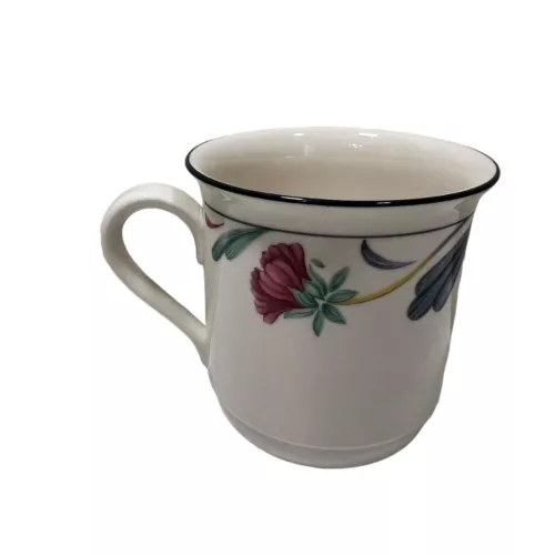 VTG LENOX POPPIES ON BLUE MUG COFFEE TEA Chinastone  (USA) replacements Mint