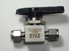 1- Swagelok Stainless Steel 40G Series Ball Valve, 1/4" OD Tube, SS-43GS4