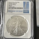 2024-W Silver Eagle NGC MS70 First Day of Issue 1 oz .999 ASE #295