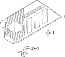 Genuine Nissan Engine Cover Bracket 14049-6RC0A