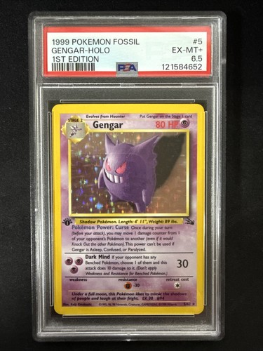 Gengar (1st Edition) graded PSA 6.5 for sale on eBay