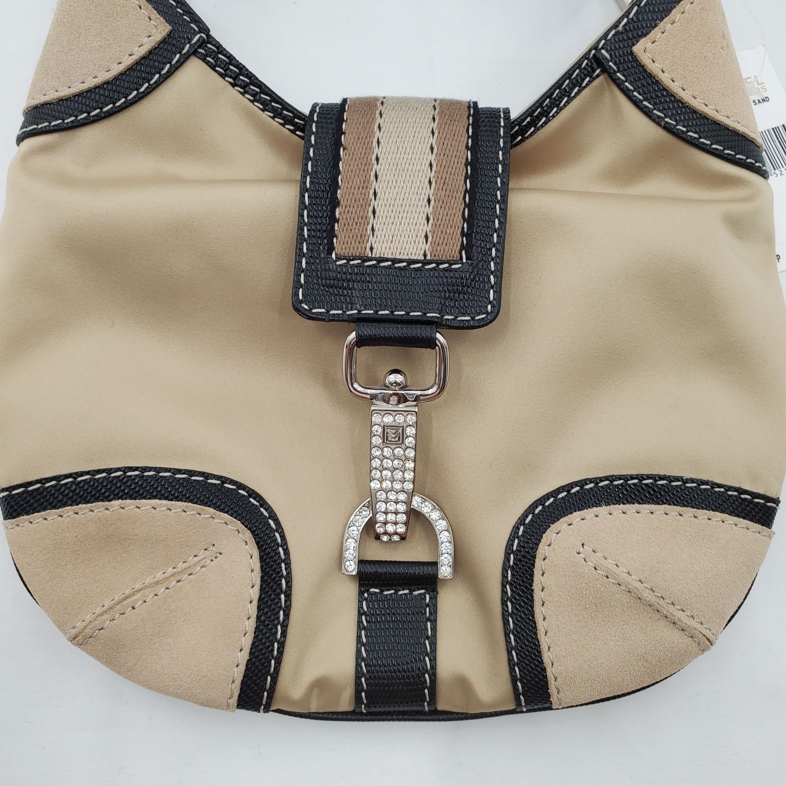 MICHAEL Michael Kors Women's Sport Luxe Small Hobo Satin Bag Sand New With Tags thumbnail 4