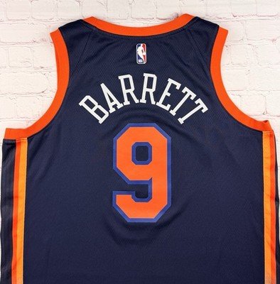 Jordan RJ Barrett New York Knicks #9 Navy Statement Swingman