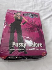 Cat Woman Black Costume With Accessories Size 8-10 Great Condition Fancy Dress
