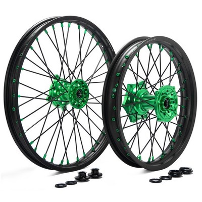 For Kawasaki 21''/18'' CNC Wheel Set KX250F KX450F 2006-18 KX125 06-13 KX250 19-20