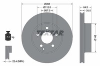 2Er Set Bremsscheiben Textar 92159603 MERCEDES-BENZ 0004211912 2044210012