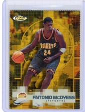 2000-01 Topps Finest Gold Diecut Refractor #122 Antonio McDyess No 33 of 100