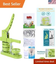 Button Maker Machine 58mm - 3rd Gen Installation-Free 58mm2.25in DIY Pin Badg...