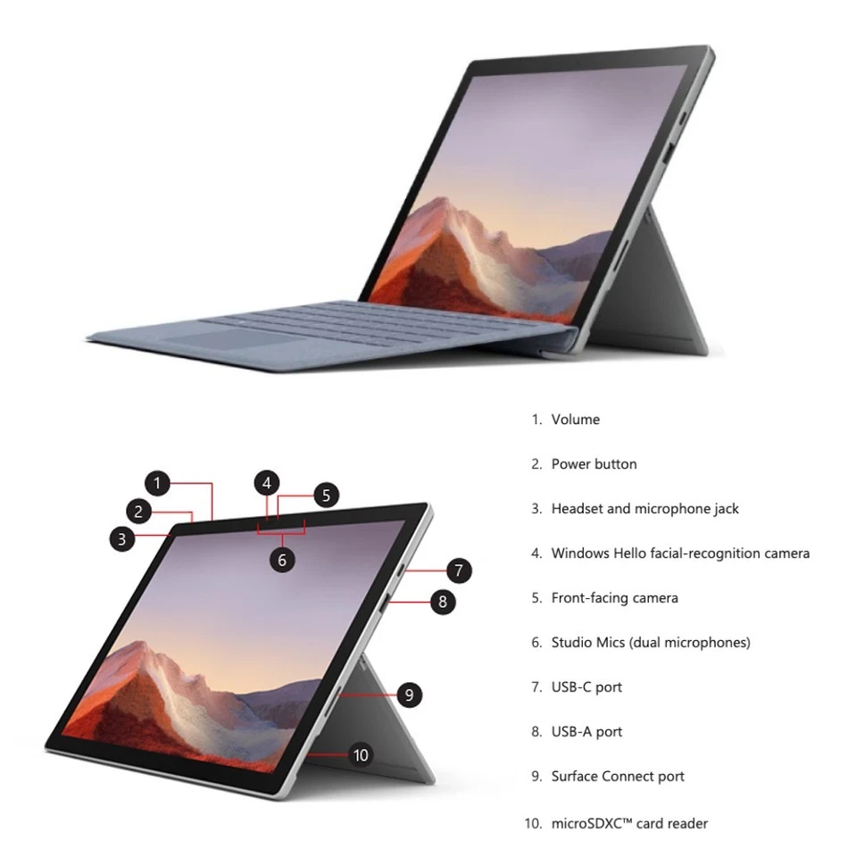 Microsoft Surface Pro 7 | i5-1035G4 | 256GB SSD + 8GB RAM | Win 11 | PERFECTO - Imagen 4 de 4