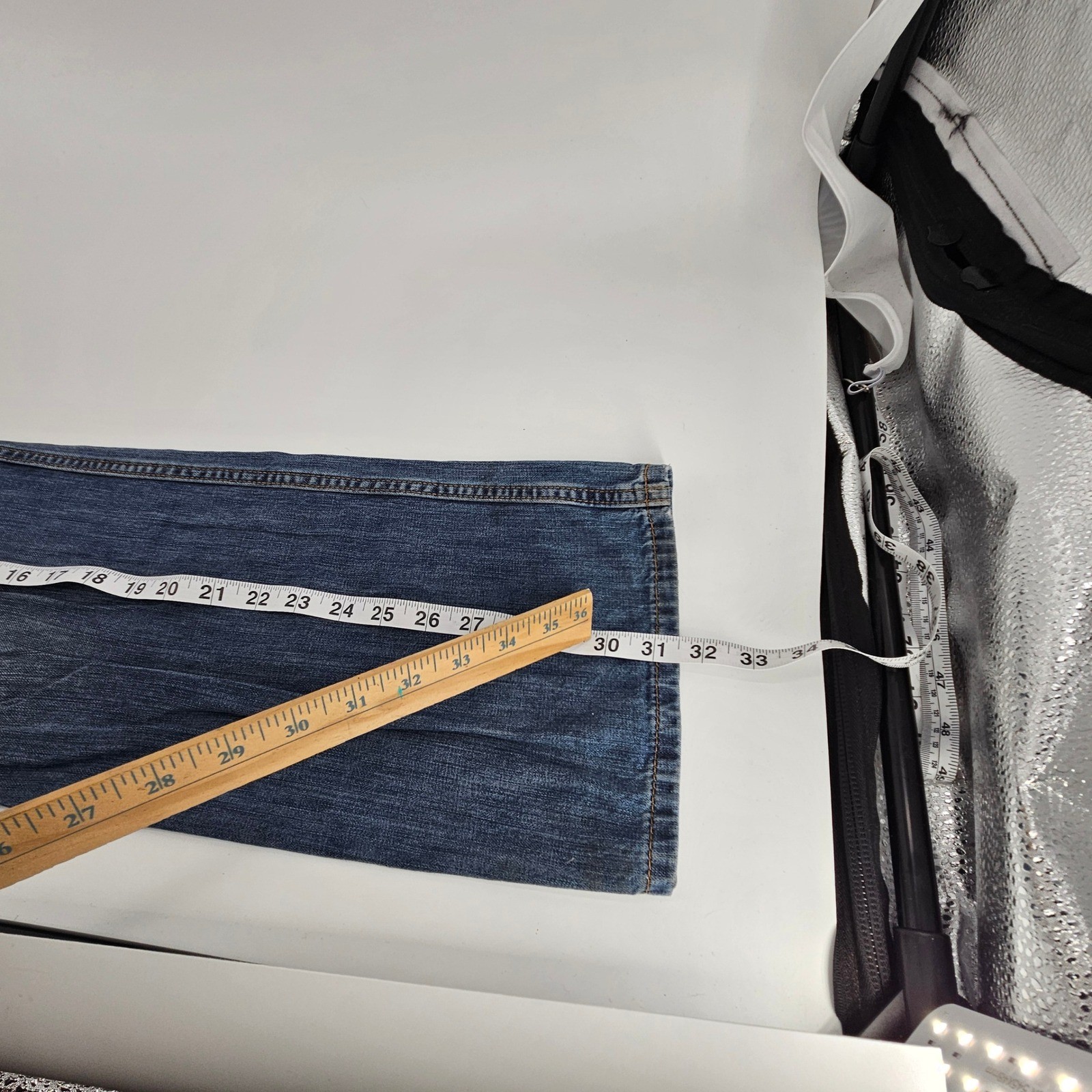 Levi Strauss 527 Mens Jeans Dark Wash Bootcut Fit W34 L32 Cowboy Western Denim thumbnail 8