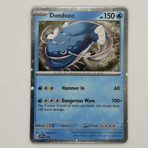 Dondozo 012 Sv: Scarlet & Violet Black Star Promo Holo Pokemon Card LP