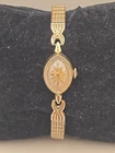 Vintage Rolex 13mm 14k Gold Swiss Manual Womens Wristwatch