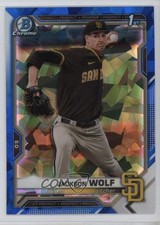 2021 Bowman Chrome Draft Sapphire Edition Jackson Wolf #BDC-141 1t44