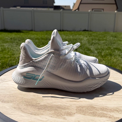 Under Armour Curry 4 FloTro Low ''April Showers'' White/Blue Lace Up 3026620-100