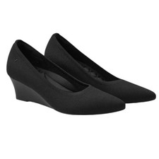 VIVAIA Aria Wedge Pro Pointed Toe Pumps Black SIZE EU 38.5