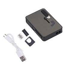 Cigarette Case With Lighter USB Rechargeable Replaceable Cigarette Lighting
