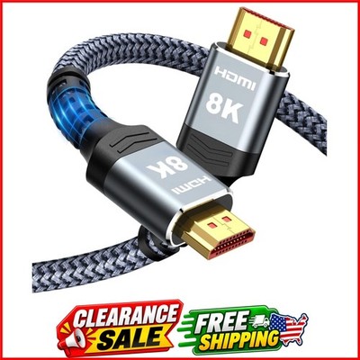 8K@60 Long HDMI Cable 13FT/4M, 48Gbps 2.1 HDMI High Speed