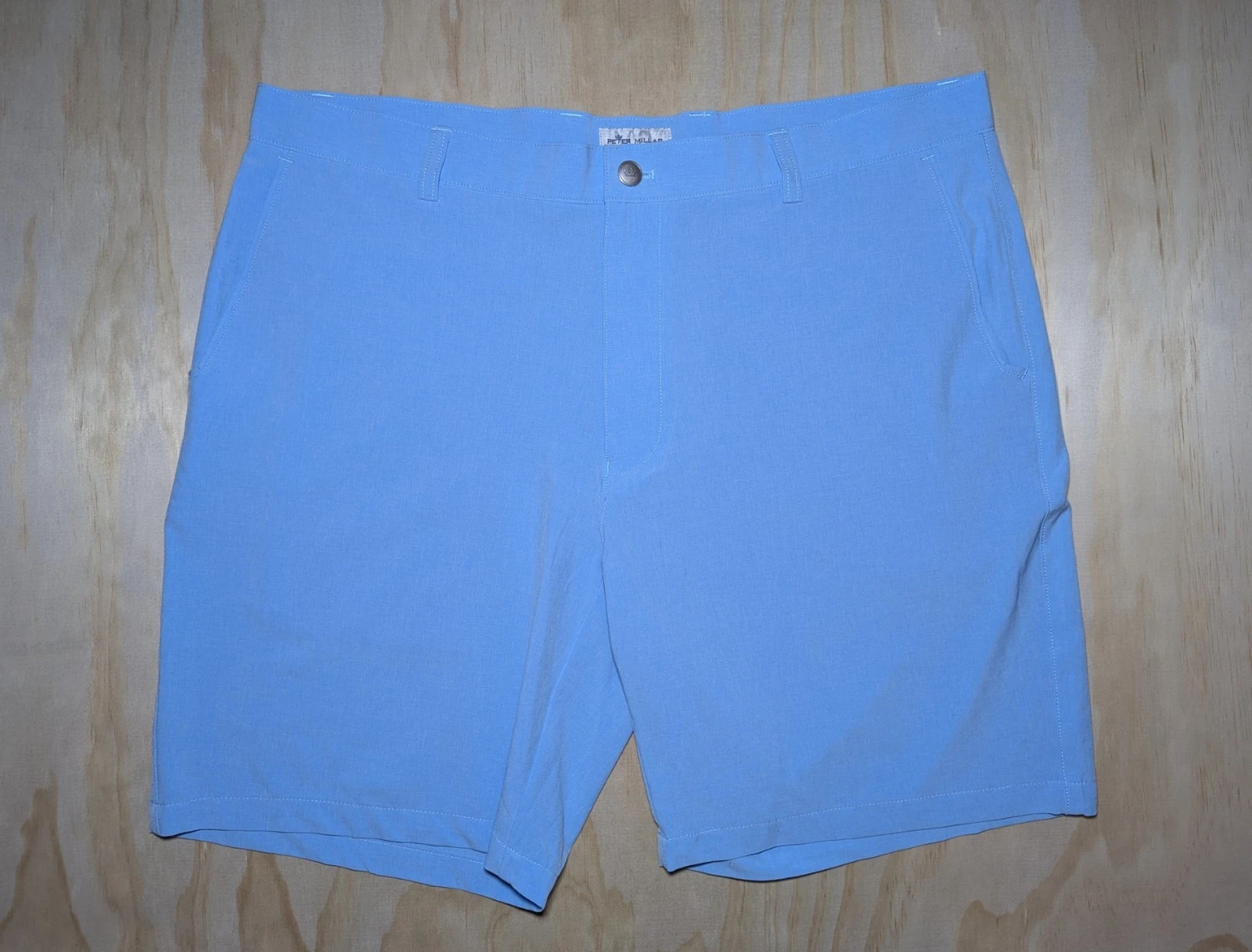 Peter Millar Men's 38 Crown Sport Shackleford Performance Golf Shorts Flat Front