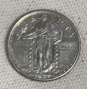 1917 STANDING LIBERTY QUARTER~TYPE 1~