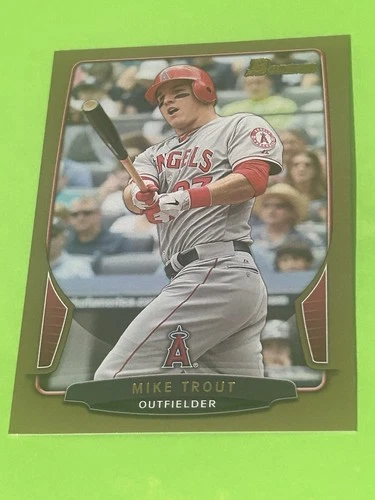 Mike Trout 2013 Bowman GOLD Card