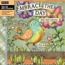 Wells Street by Lang,  Embrace The Day 2026 Wall Calendar, 12'' X 12'', 12-Month