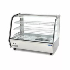 Gastro Warmhaltevitrine Heiße Theke Wärmevitrine - 160 l - 85,6 cm - 3 Regale