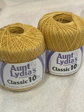 Aunt Lydia's Crochet Thread Classic Size 10 350 yards per spool Set Of 2