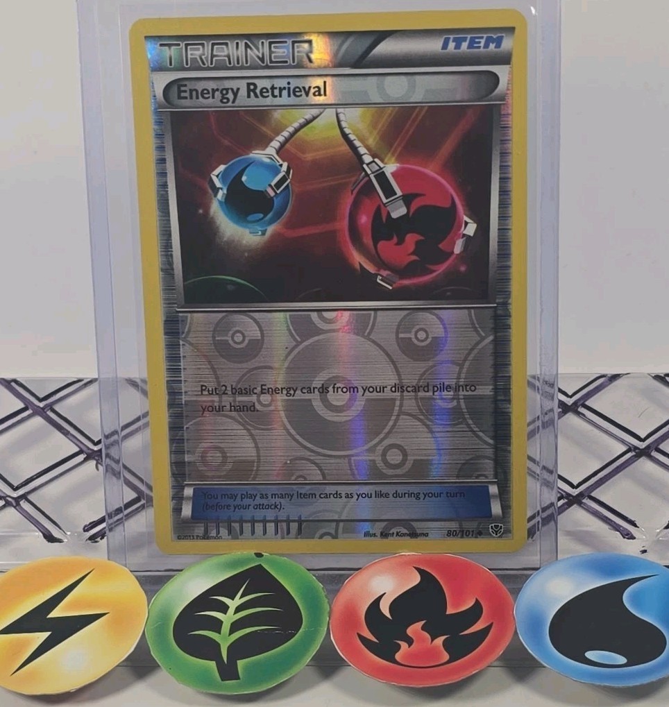 Pokémon TCG Energy Retrieval 80/101 Plasma Blast Reverse Holo 2013 LP